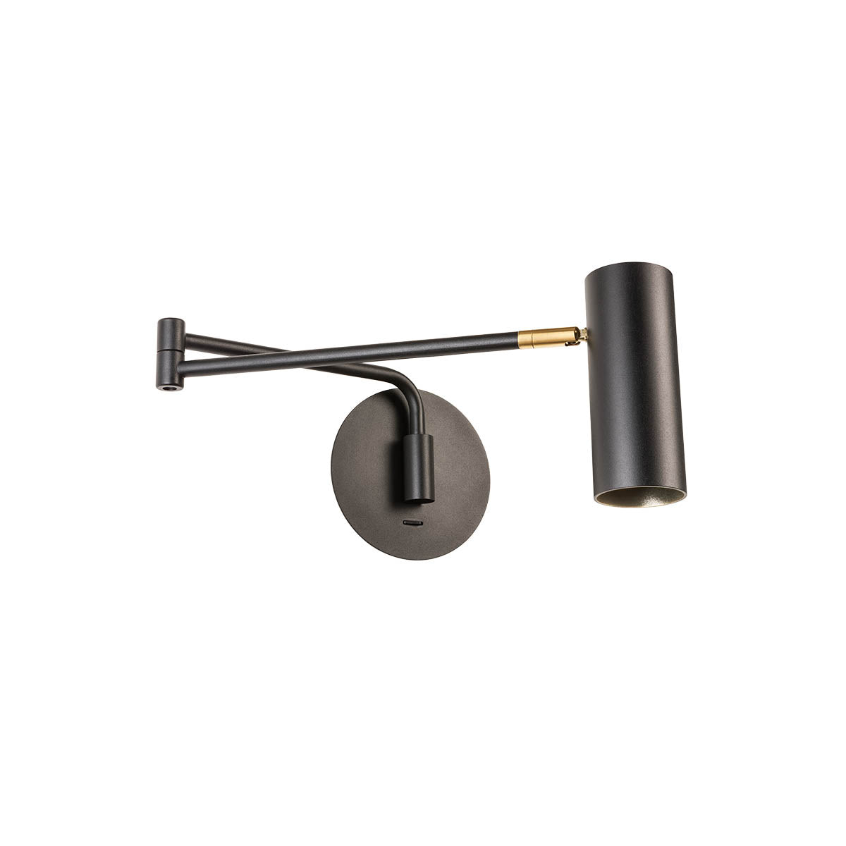 Aplica Pivot, negru, 1xGU10, IP20, Redo, 01-2369