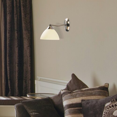 Aplica de perete Regina, bronz, 1xE14, abajur crem, stil clasic, Rabalux 8171