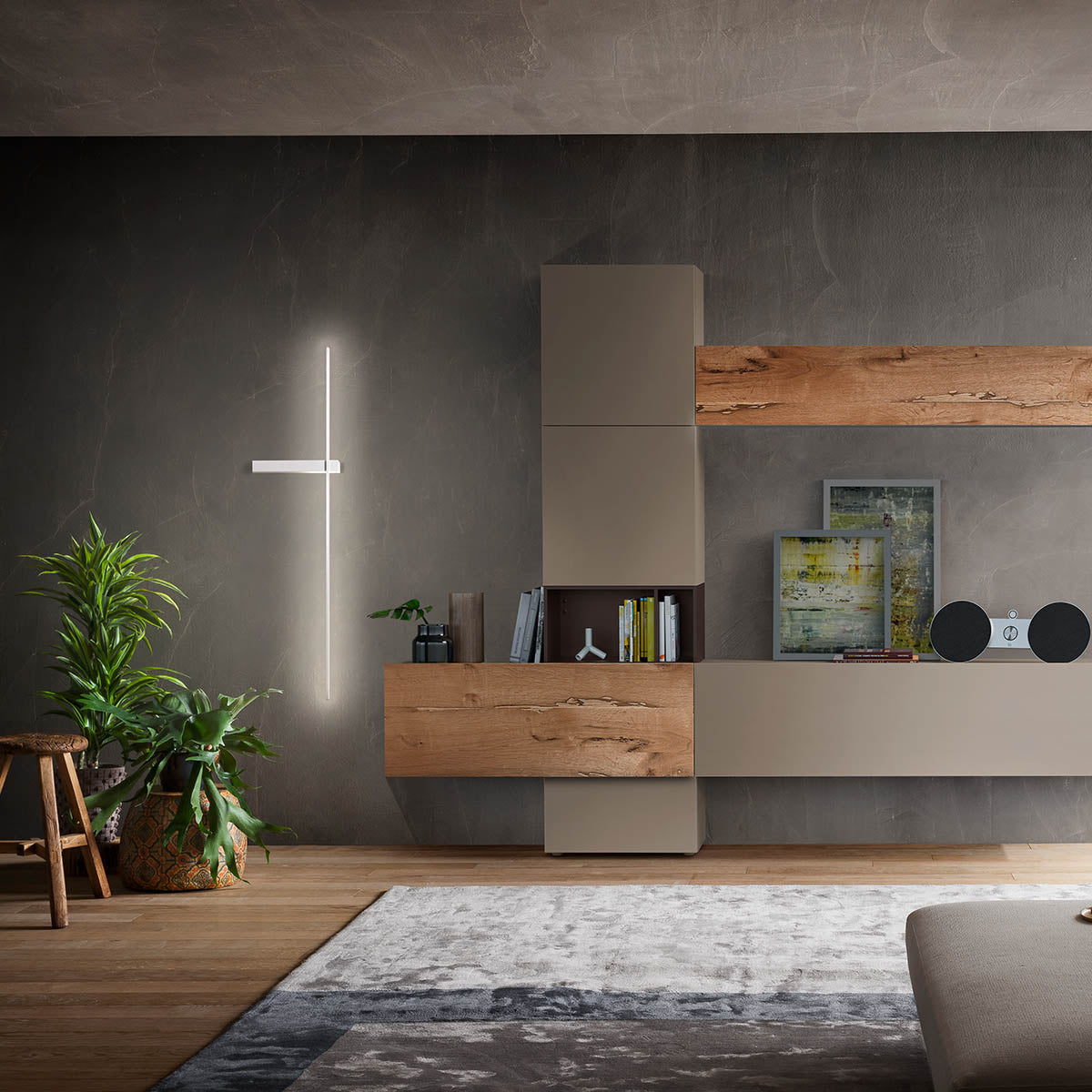 Aplica LED Tangent, alb mat, 14W, 869lm, Left, 3000K, IP20, Redo, 01-2200