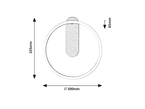 Aplica Tumnus, argintiu/ aluminiu slefuit, 1025lm, LED 14W, 3000K, Rabalux 71010