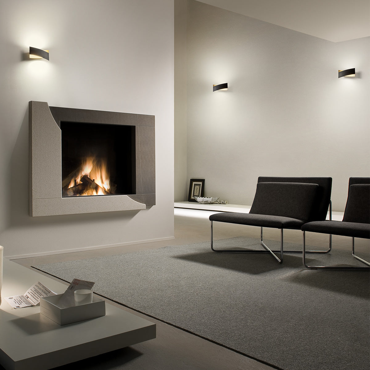 Aplica LED Xavier, alb mat/negru mat, 17W, 1800 lm, 3000K, IP20, Redo, 01-2379