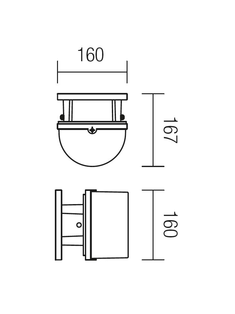 Aplica exterior MARANO, negru mat, 1XE27, Smarter 9820