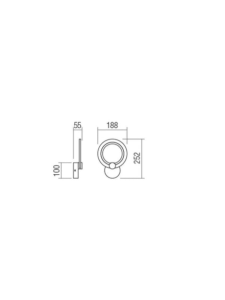 Aplica de perete MERCURY, alb mat, LED 12W, 3000K-4000K-6000K, 1098 lm, Smarter 01-1762