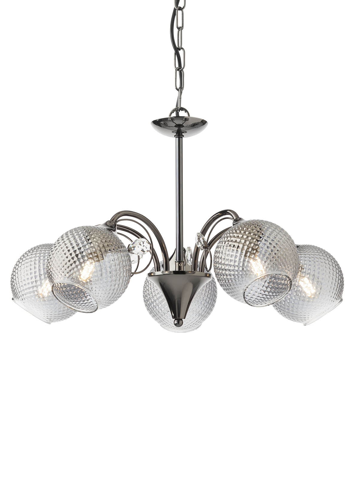 Lustra Aspera ,negru fume, 5XE14, Smarter 02-973