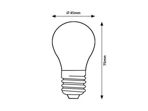Bec sferic filament-LED, 6W, 880lm, E27, 4000K, Rabalux 20730