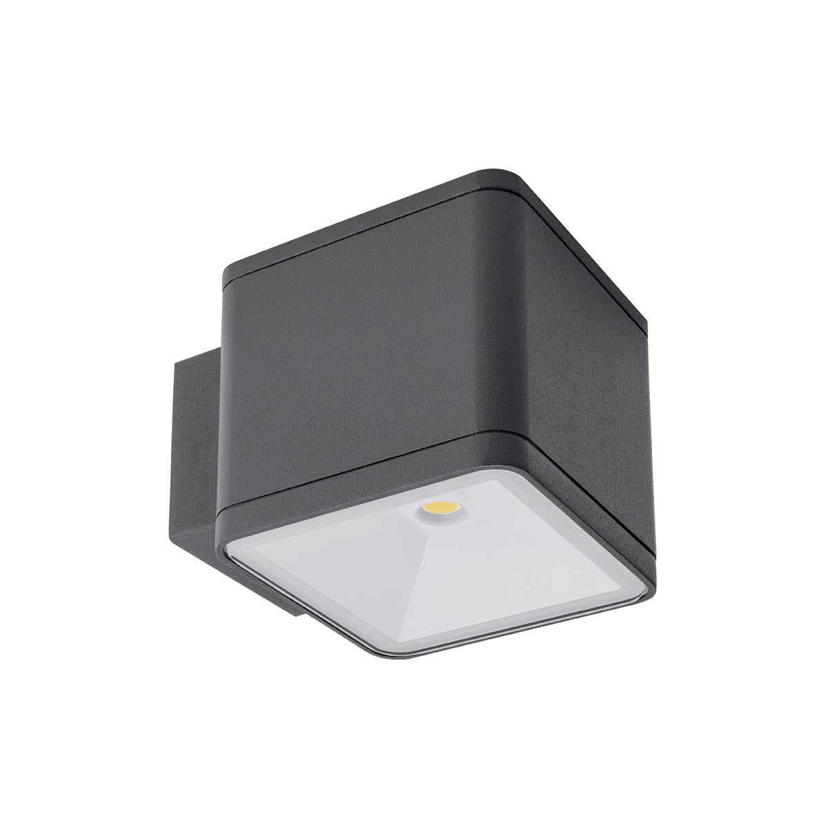 Aplica LED exterior Beta, gri inchis, 1 x 6W, 580lm, 3000K, IP54, Redo, 9069