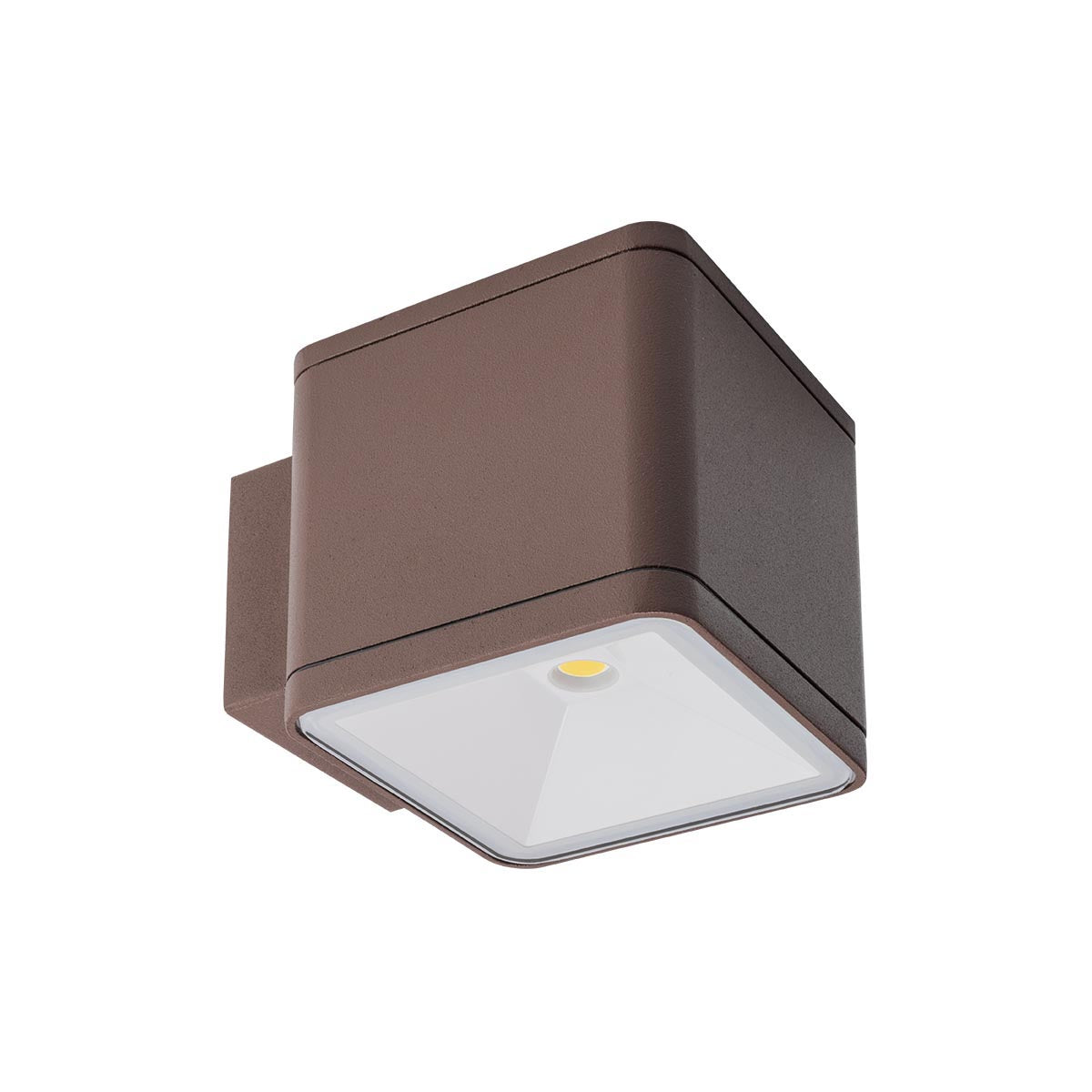 Aplica LED exterior Beta, maro inchis, 1 x 6W, 580lm, 3000K, IP54, Redo, 9080