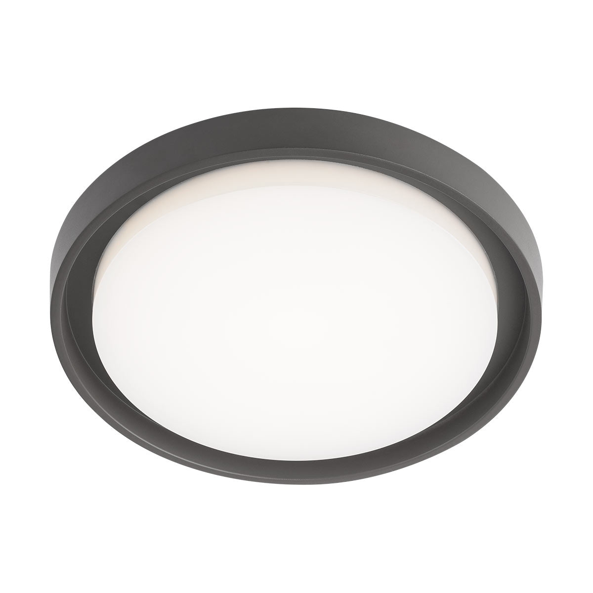 Plafoniera exterior LED Bezel, rotunda, gri, 25W, 2680lm, 3000K, IP54, Redo, 9184