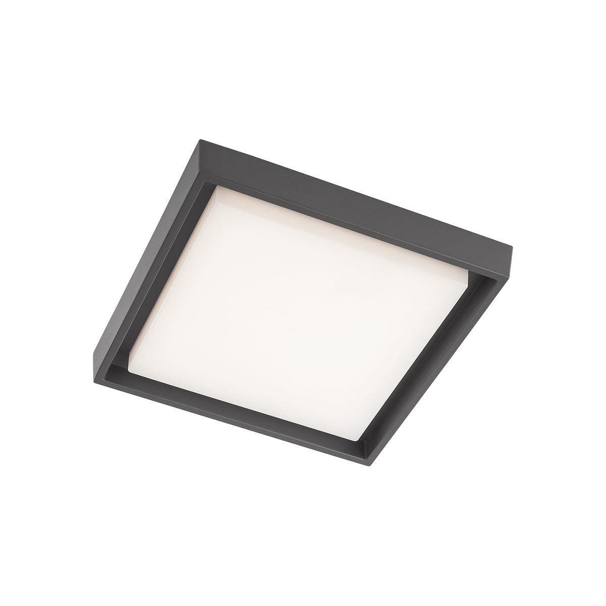 Plafoniera exterior LED Bezel, patrata, gri, 25W, 2680lm, 3000K, IP54, Redo, 9187
