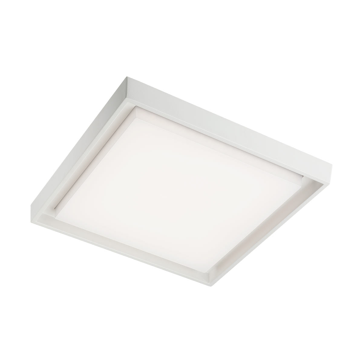 Plafoniera exterior LED Bezel, patrata, alb, 30W, 3181lm, 3000K, IP54, Redo, 9189