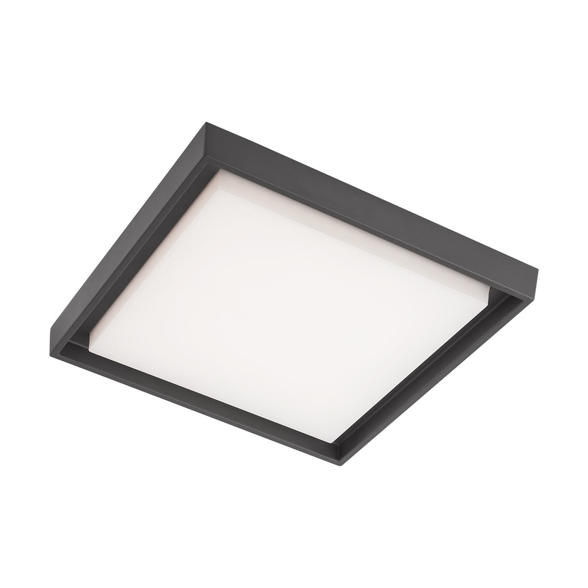 Plafoniera exterior LED Bezel, patrata, gri, 30W, 3181lm, 3000K, IP54, Redo, 9190