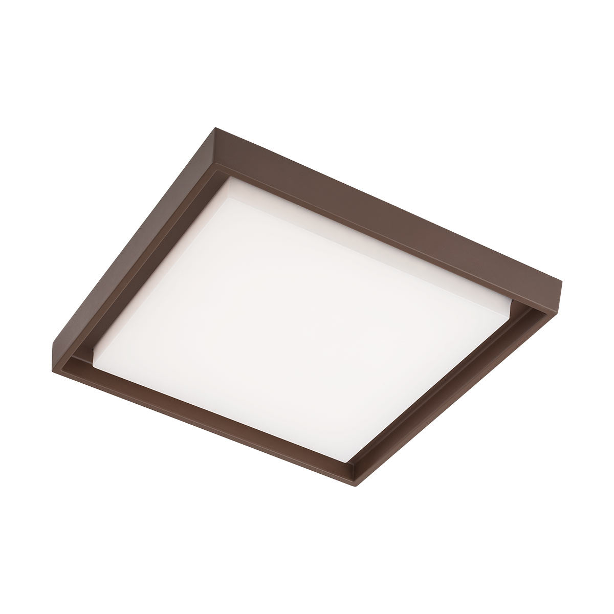 Plafoniera exterior LED Bezel, patrata, maro, 30W, 3181lm, 3000K, IP54, Redo, 9191