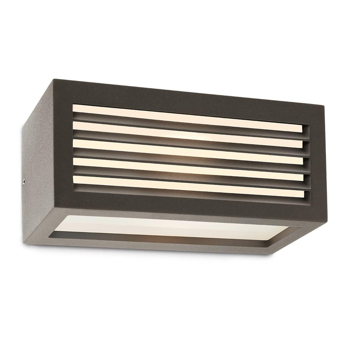 Aplica exterior Brick, gri inchis, 1 x E27, IP54, Redo, 9898