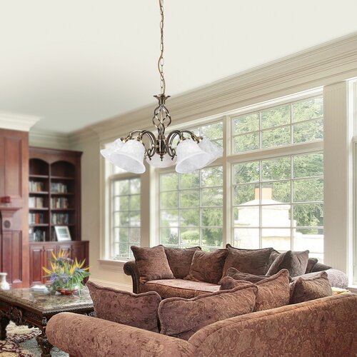 Lustra suspendata Beckworth, bronz, 5xE14, IP20, Rabalux, 7135