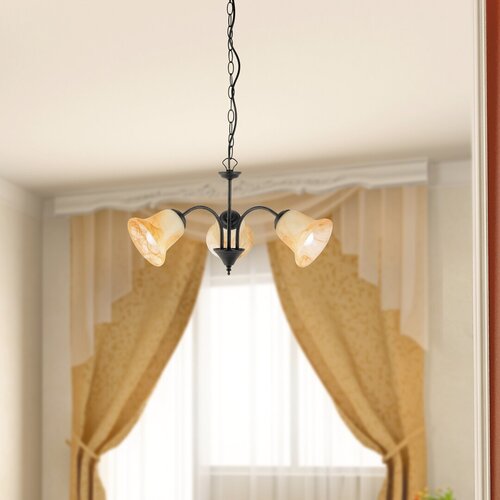 Lustra suspendata Colette, negru, 3xE14, IP20, Rabalux, 7367