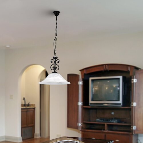 Lustra suspendata Dorothea, negru mat, 1xE27, IP20, Rabalux,7776