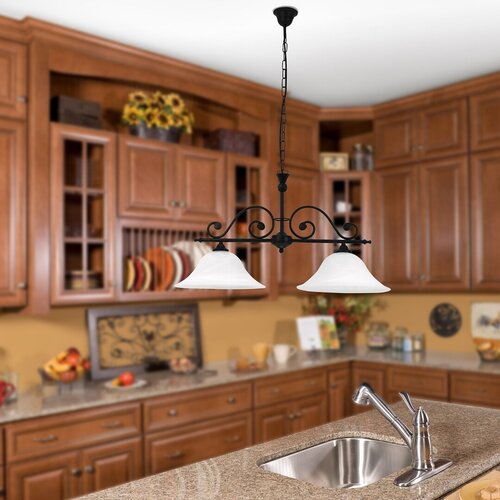 Lustra suspendata Dorothea, negru mat, 2xE27, IP20, Rabalux, 7777