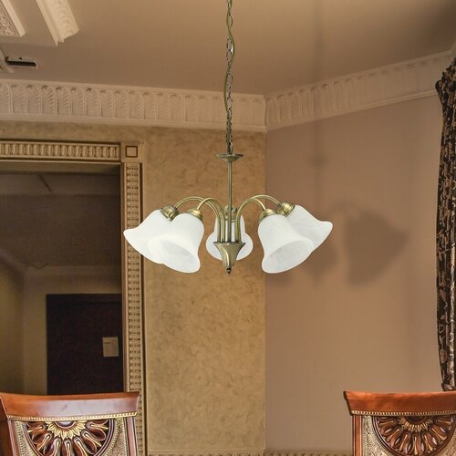 Lustra suspendata Francesca, bronz, 5xE14, IP20, Rabalux, 7375
