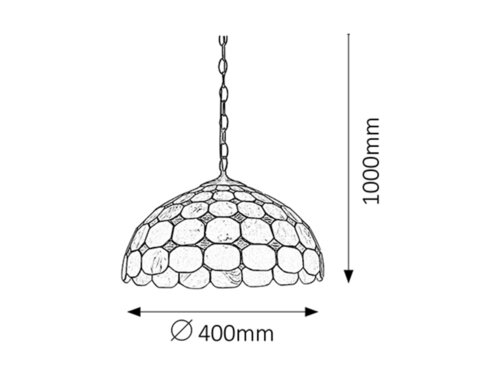 Lustra suspendata Marvel, bronz, 2xE27, IP20, Rabalux, 8076.