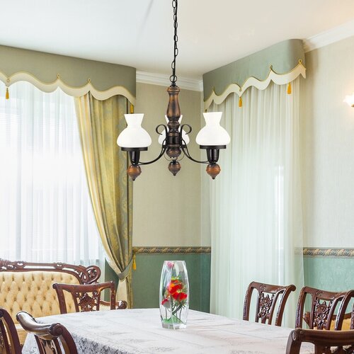 Lustra suspendata Petronel, negru mat, 3xE27, IP20, Rabalux, 7078