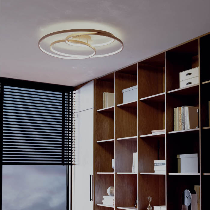 Plafoniera LED Centrix, bronz mat, 92W, 5041lm, 4000K, D.80 cm, IP20, Smarter, 01-2974