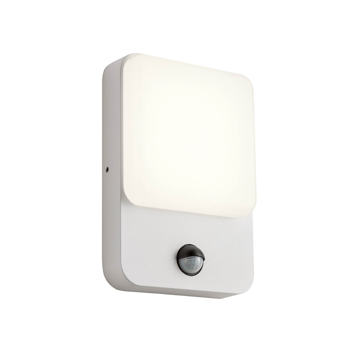 Aplica LED senzor exterior Colin, alb mat, 9W, 640lm, 3000K, IP54, Redo, 90131