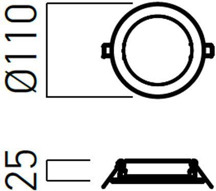 Spot led incastrat, Alb mat, 6W, 481 lumeni, 4000K, IP40, FCR01NW MWH, Arelux