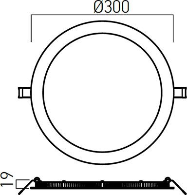 Corp de iluminat FTR300WW MWH, Alb mat, 30W, 3000K, Arelux