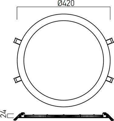 Corp de iluminat FTR420NW MWH, Alb mat, 40W, 4000K, Arelux