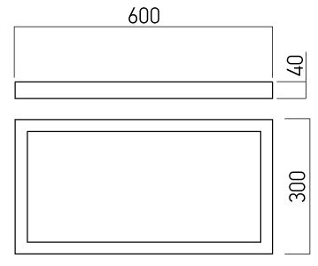 Corp de iluminat PTS3060WW MWH, Alb mat, 24W, 3000K, Arelux