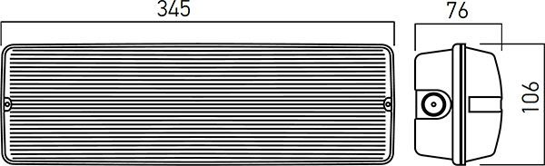 Corp de iluminat siguranta AW10LEDNM, 4, 3W, Arelux