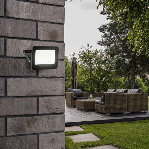 Proiector LED exterior Flood, negru, 10W, 1100lm, 4000K, IP65, Rabalux, 7062
