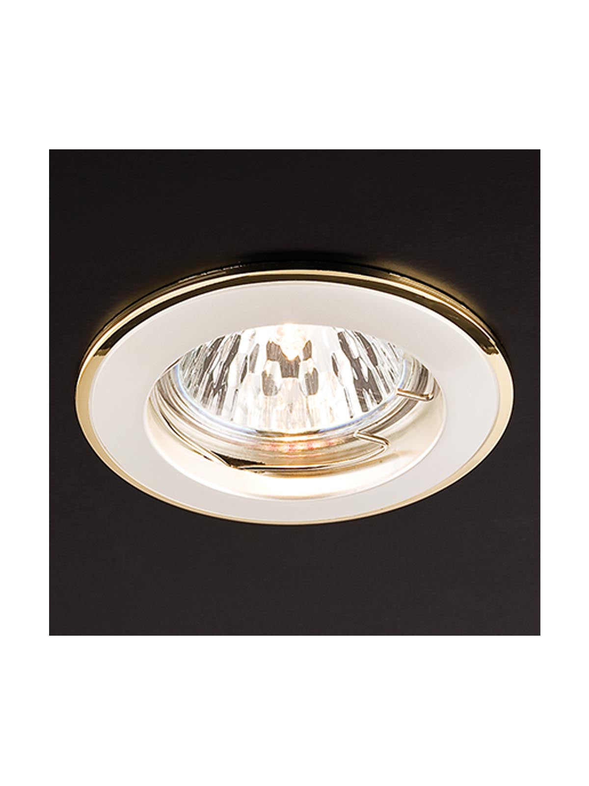 Spot incastrat ELC 146, perla siver/gold, 1XGU10, Smarter 70013