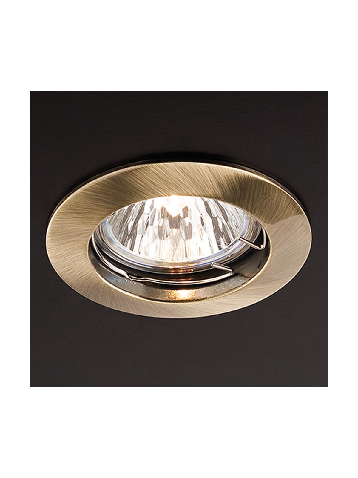 Spot incastrat ELC 146, alama antica, 1XGU10, Smarter 70238