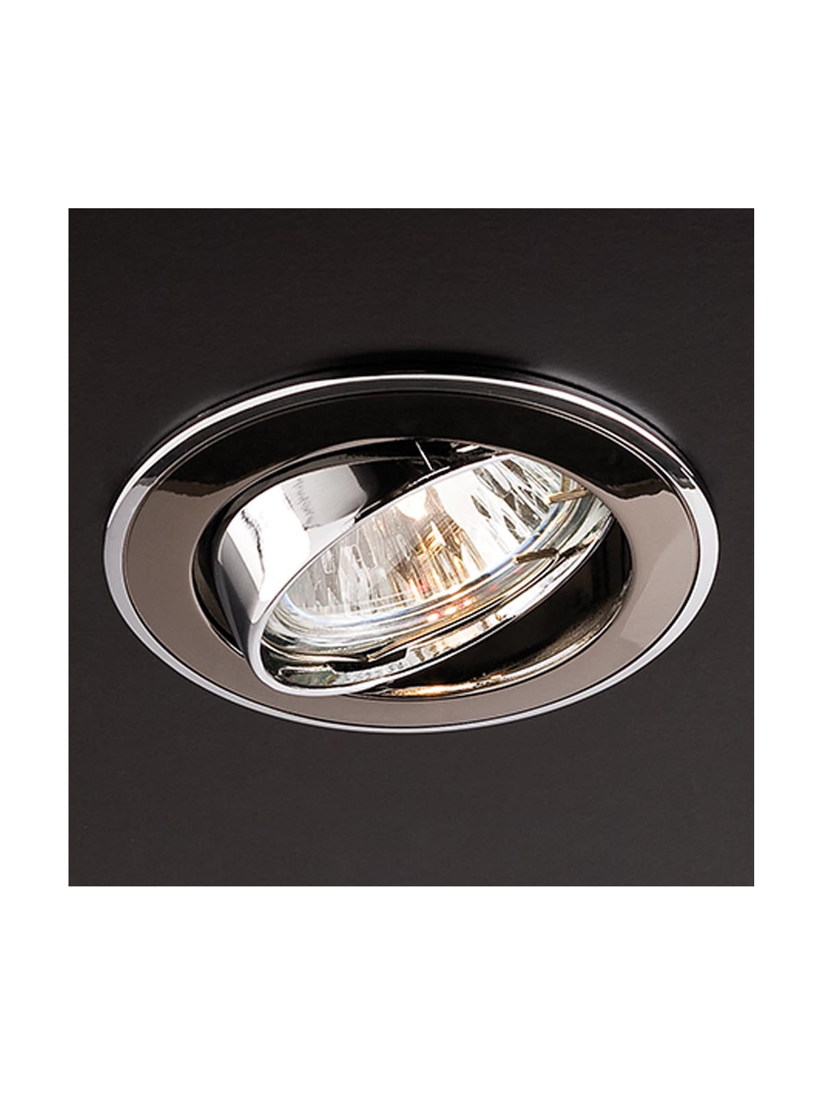 Spot incastrat ELC 229, negru fumuriu/crom, 1XGU10, Smarter 70004