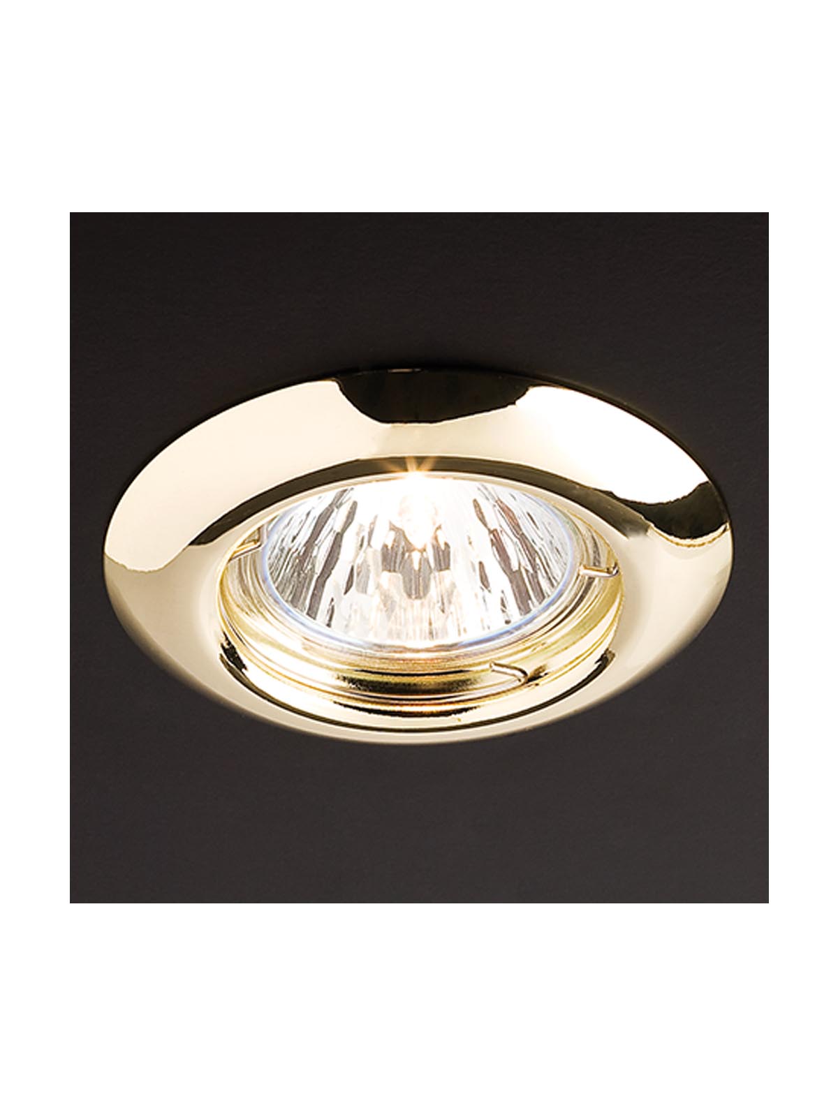 Spot incastrat ELC 307, auriu lucios, 1XGU10, Smarter 70149
