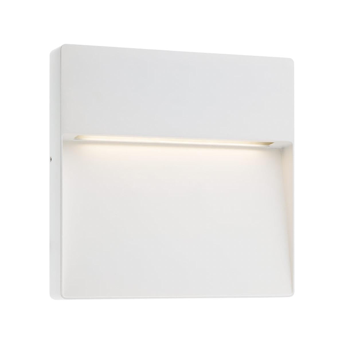 Aplica LED exterior Even, alb mat, 9W, 420lm, 3000K, IP54, Redo, 9627