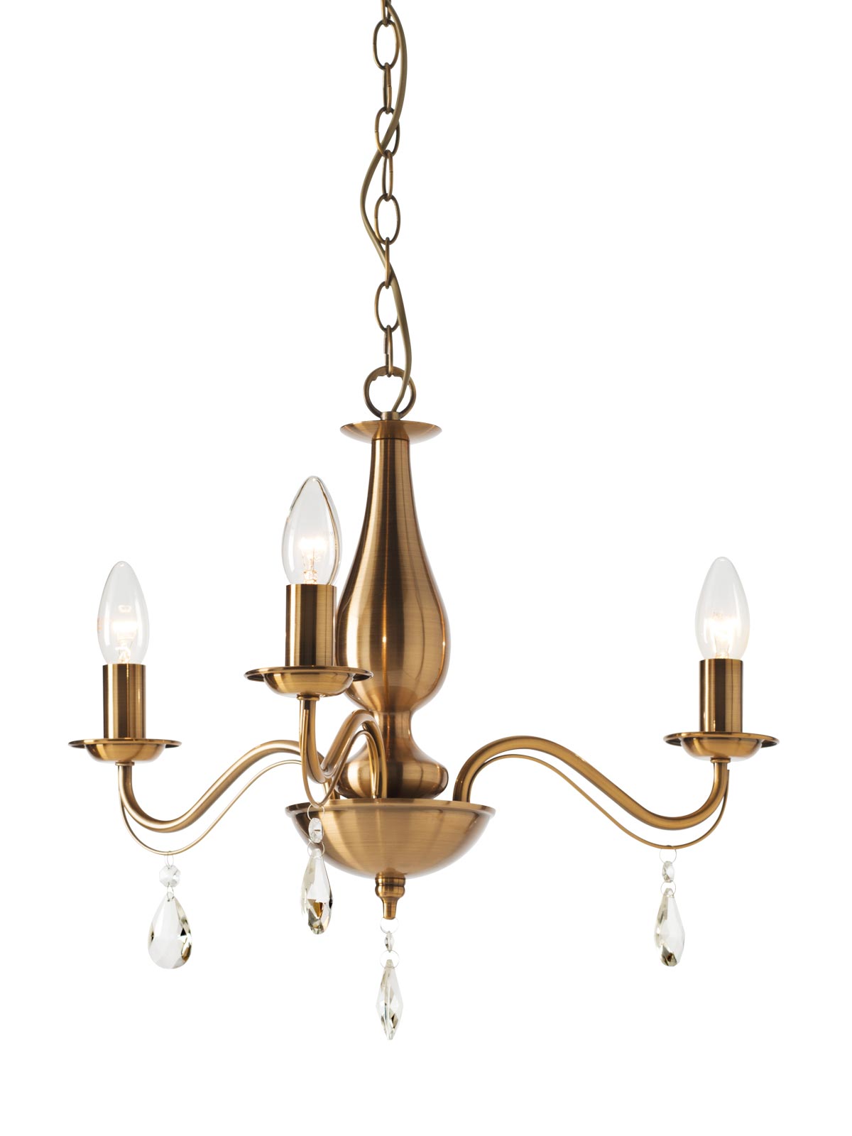 Lustra Fabiola, alama antica, 3xE14, Smarter 02-711