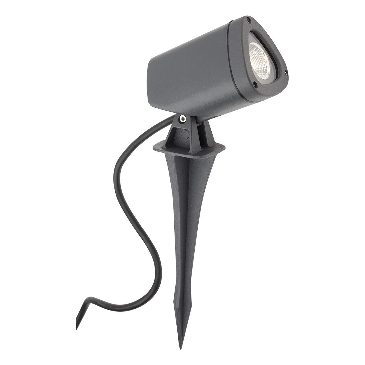 Miniproiector LED exterior Felix, gri inchis, 7W, 420 lm, 3000K, IP65, Redo, 9041