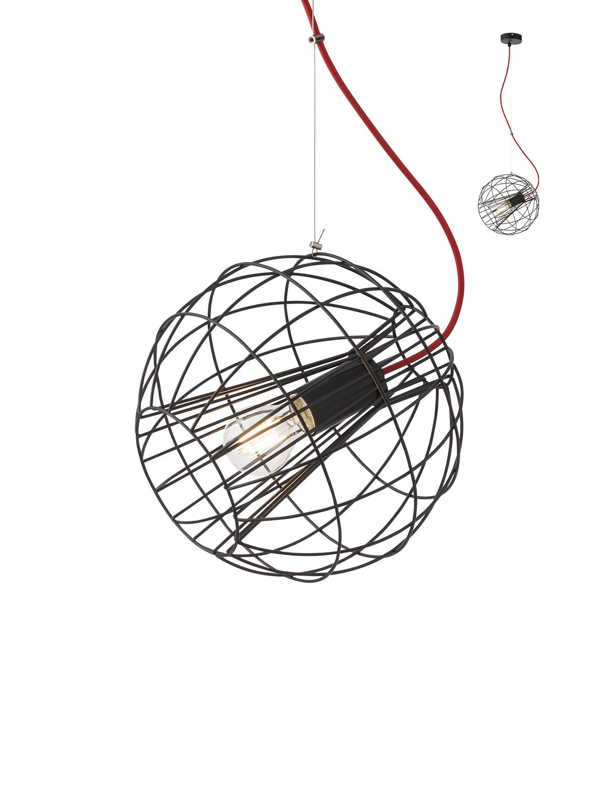 Lustra suspendata Gallileo, negru mat, 1XE27, Smarter 01-2174