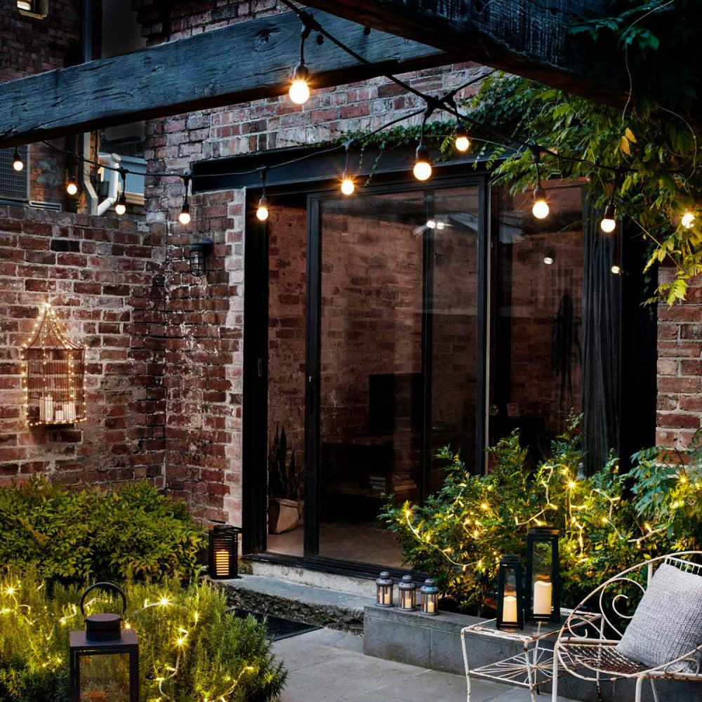 Ghirlanda luminoasa de exterior, 10xE27, interconectabila, IP65, 10m