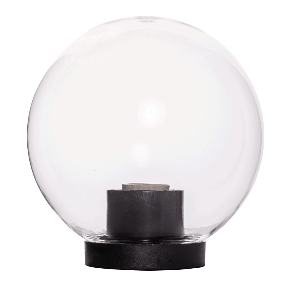 Glob lampa exterior, transparent, 1xE27, IP44, D.20cm