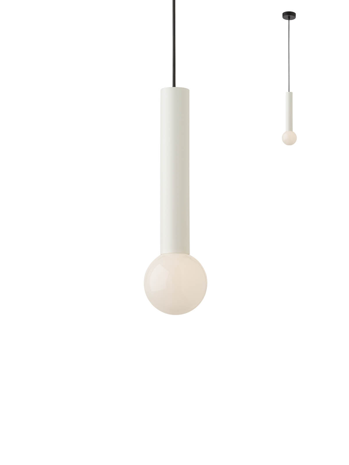 Lustra suspendata Gossip, alb mat, 1XE27, Smarter 01-1659