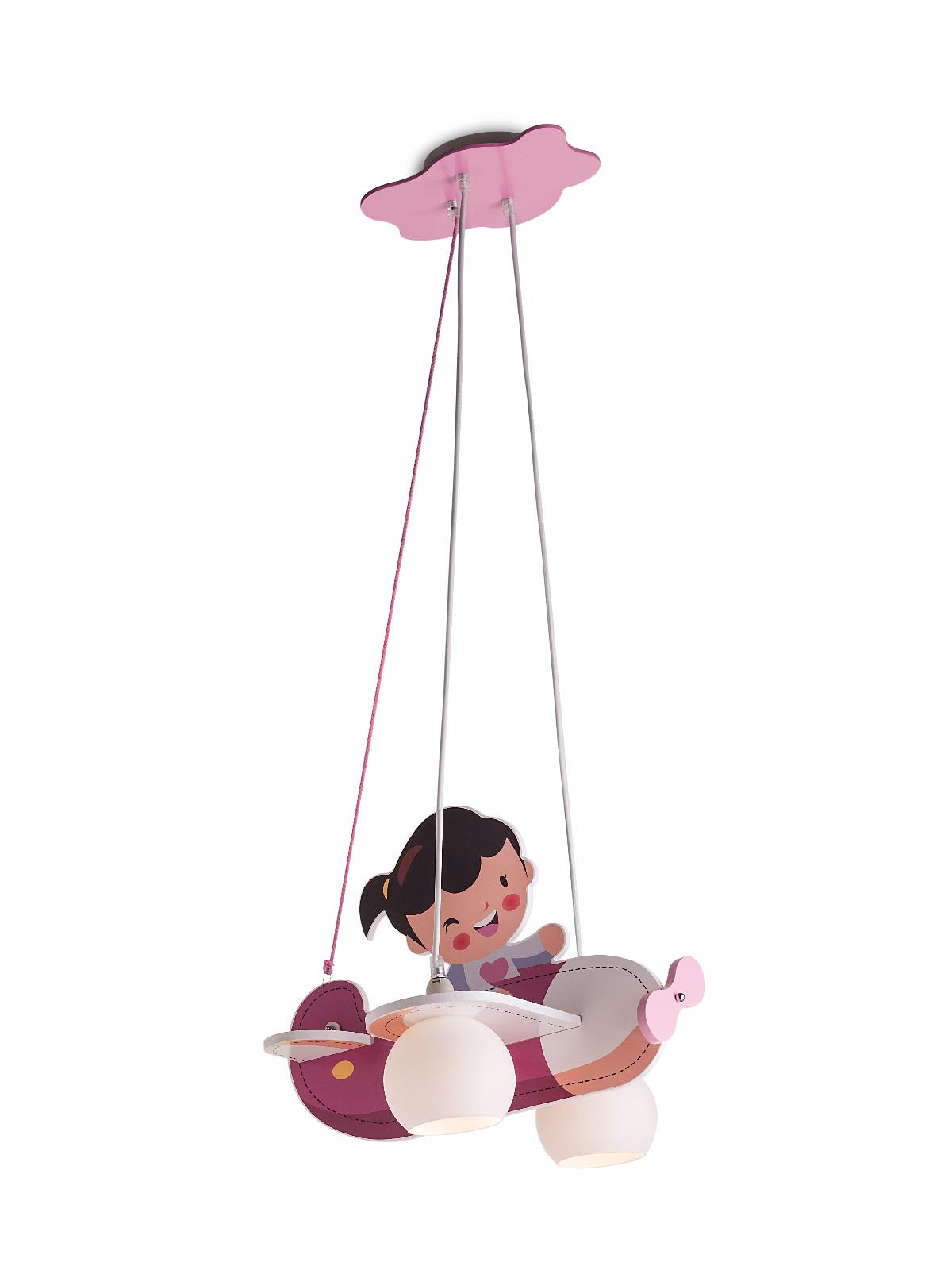 Lustra Happy Plane, mdf vopsit, 2XE14, Smarter 04-422