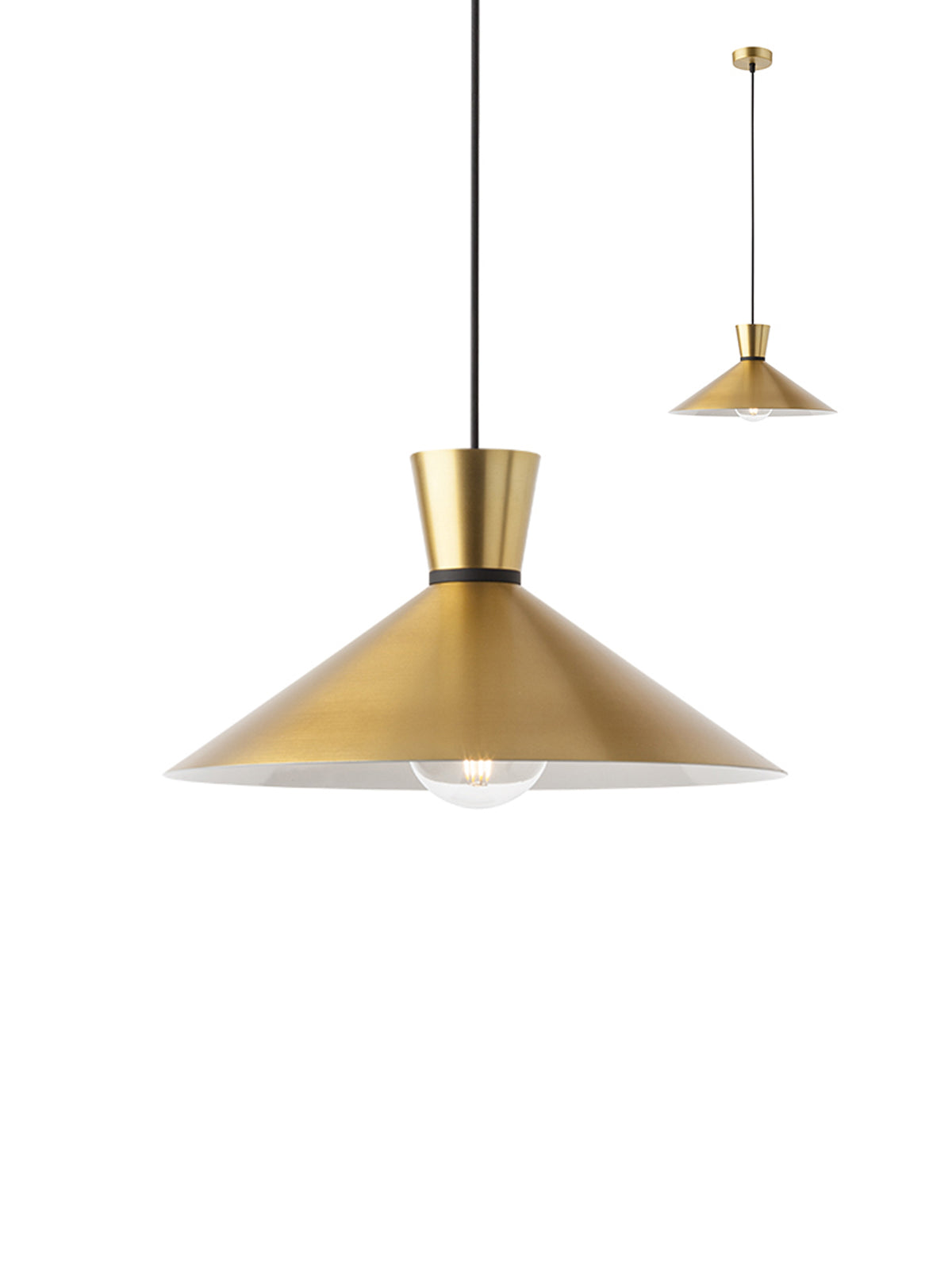 Lustra suspendata Kimono, auriu mat, 1XE27, Smarter 01-14600