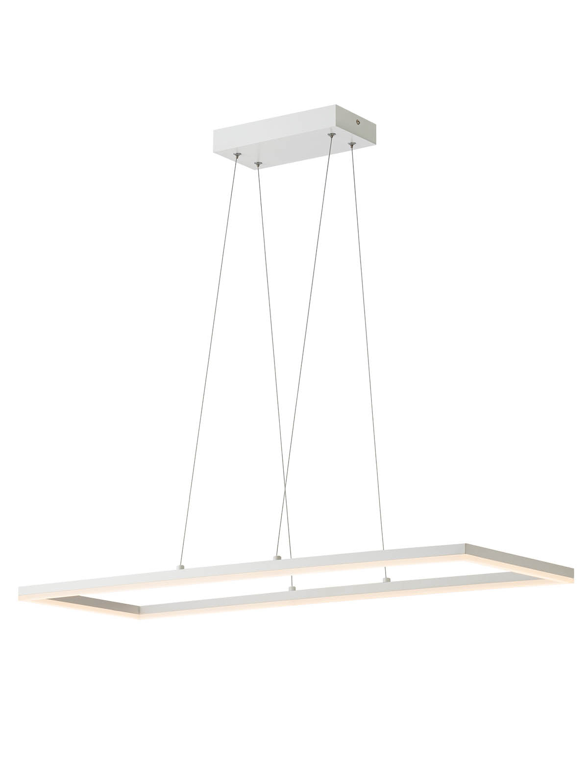 Lustra suspendata Klee, alb mat, LED 48W, 3000K, 4368 lm, Smarter 01-1644