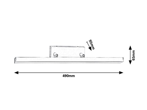Lampa baie Andrew, alb mat, 820lm, LED 12W, 3000K, Rabalux 5782