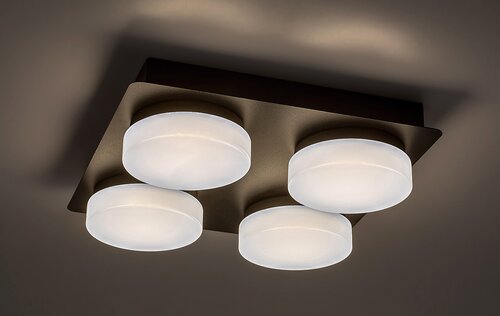 Lampa baie Attichus, negru mat, 1900lm, LED 21W, 4000K, Rabalux 75004