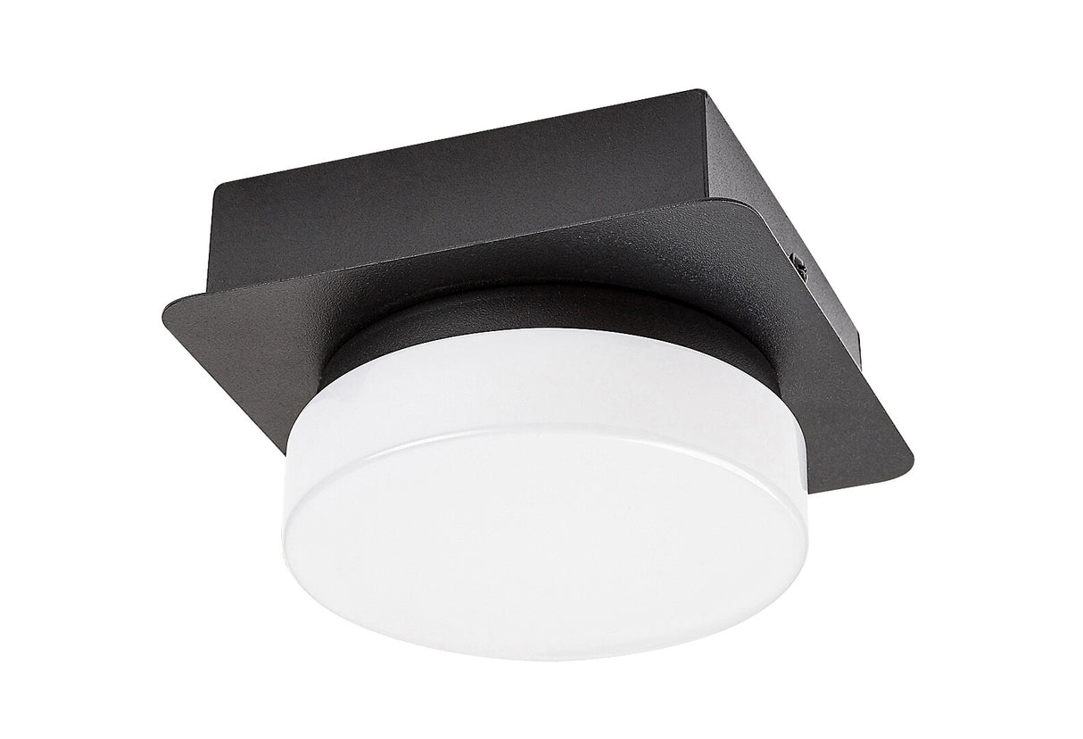 Lampa baie Attichus, negru mat, 670lm, LED 5W, 4000K, Rabalux 75001