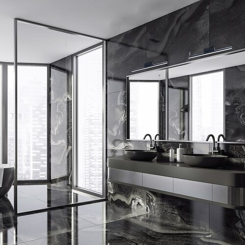 Lampa baie Evan, negru mat, 1850lm, LED 18W, 4000K, Rabalux 2167